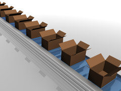 Photo of a production line