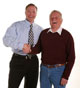 George Davison with Ed, the inventor of the Better Tether.