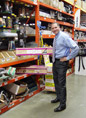 George Davison with Adjustable Storage System on the store shelf