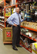 Mr. Davison with Product Invention PegBoard Paper Towel Holder