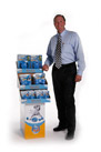Mr. Davison (aka Mr. D) with the Point of Purchase Display