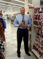 George Davison with Davison Produced Product Invention Travel Folding Stitcher's Tools at the store