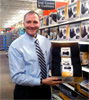 Mr. Davison with Product Invention Back of Gel Seat Cushion Packaging