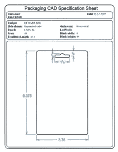 Packaging CAD Drawing for Davison Produced Product Invention Add-A-Signal