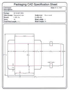 Packaging CAD Drawing for Davison Produced Product Invention Aviva Arctic Shield