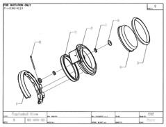 Product Engineering Drawings for Davison Produced Product Invention Can Pump & Pour