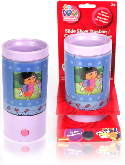 Final Manufactured Product for Davison Produced Product Invention Dora Explorer Slideshow Tumbler