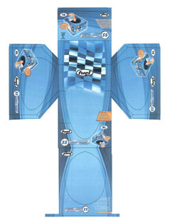 Packaging CAD Print for Davison Produced Product Invention Fuel Helmet Packaging