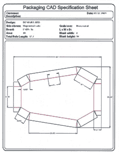 Packaging CAD Print for Davison Produced Product Invention Hover Creeper