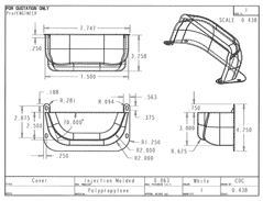 Product Engineering Drawings for Davison Produced Product Invention Lever-Lok