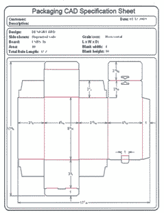 Packaging CAD Drawing for Davison Produced Product Invention Lever-Lok: A Lever Handle Door Cover