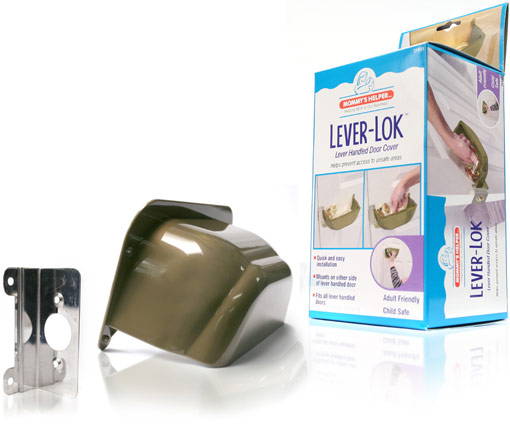 Final Manufactured Product for Davison Produced Product Invention Lever-Lok: A Lever Handle Door Cover