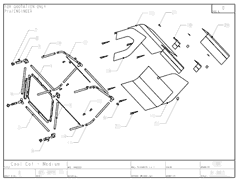 Product Engineering Drawings for Davison Produced Product Invention Cool Cot House