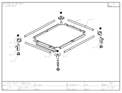 Product Engineering Drawings for Davison Produced Product InventionCool Cot
