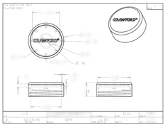 Product Engineering Drawings for Davison Produced Product Invention Magna Jar