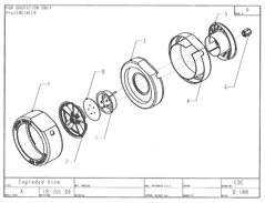 Product Engineering Drawings for Davison Produced Product Invention Mag Reel Retractable Extension Cord