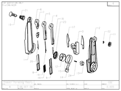 Product Engineering Drawings for Davison Produced Product Invention Travel Folding Stitcher's Tools