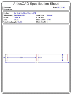 Packaging CAD Drawing for Davison Produced Product Invention Gel Seat Cushion Packaging