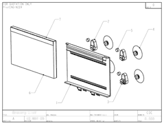 Product Engineering Drawings for Davison Produced Product Invention Shopping Organizer