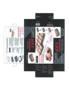 Packaging CAD Print for Davison Produced Product Invention Slice Solutions Brownie Pan Set