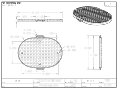 Product Engineering Drawings for Davison Produced Product Invention Pooh Snow Stamp