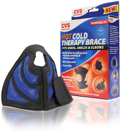 Final Manufactured Product for Davison Produced Product Invention Hot / Cold Therapy Brace: Fits Knees, Ankles & Elbows
