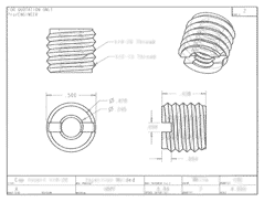 Product Engineering Drawings for Davison Produced Product Invention Twister Bolts