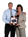 Mr. Davison with Jean, Inventor of the Product Meatball Baker