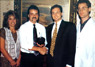 Mr. Davison with Oil Gripper Inventor, Miles