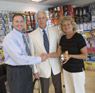 Mr. Davison with Gary and Ruth, Inventors of the Product Twister Caps and Bolts