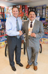 Mr. Davison (aka Mr. D) with Wine Butler Inventor, Raul