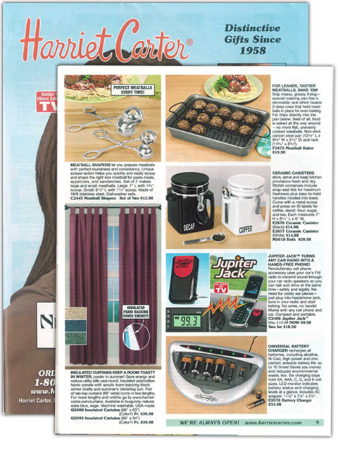 Meatball Baker in Spring issue of Harriet Carter catalog!