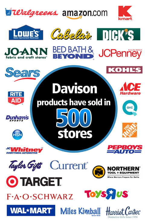 Davison products and packaging solutions now in more than 500 stores!