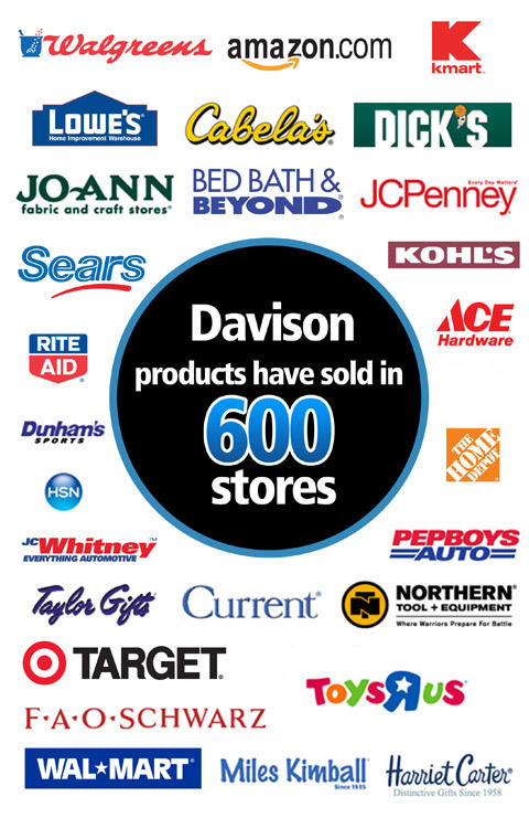 Davison products and packaging solutions have now sold in more than 600 stores!