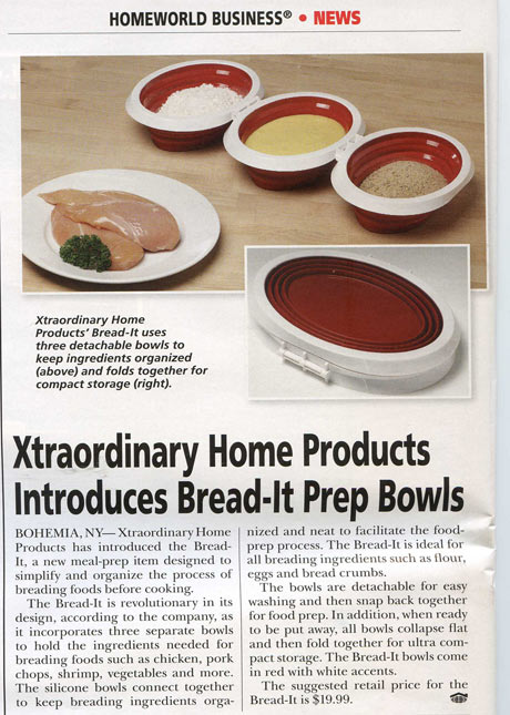 Bread-It in Homeworld Magazine and Headed for QVC!