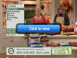 Silicone Dessert Bar Pan has great debut on QVC!