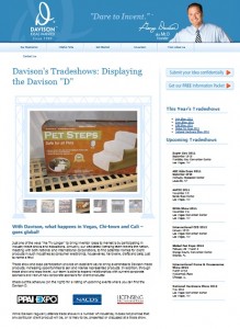 Davison Trade Show News Now Just One Click Away!