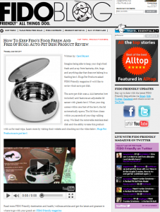 Auto Dish Pet Invention Gets Rave Reviews