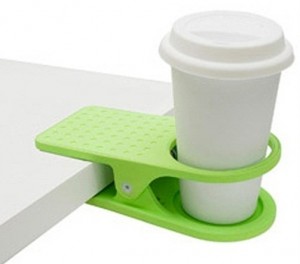 clipping your coffee cup to your desk