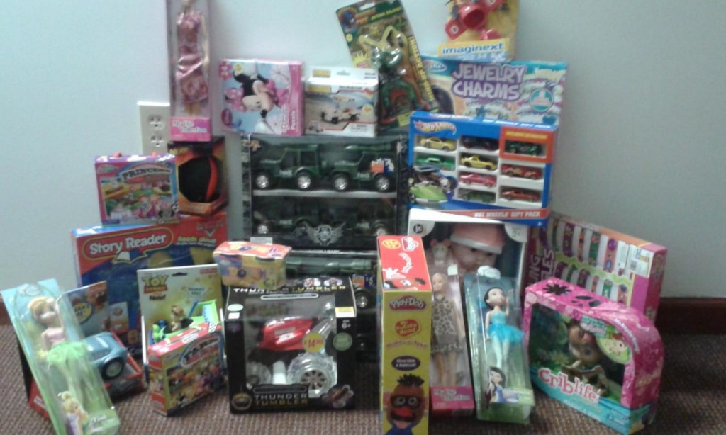 pile of toys for tots