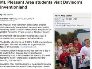 Inventionland Makes Local Headlines – AGAIN!