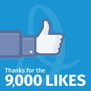 Thank You for Over 9,000 Facebook ‘Likes’