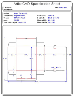 Packaging CAD Drawing for Davison Produced Product Invention Aviva Aqua Totter Packaging