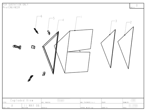 Product Engineering Drawings for Davison Produced Product Invention The Critter Cave