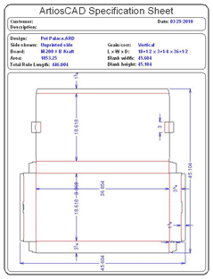 Packaging CAD Drawing for Davison Produced Product Invention Pet Palace