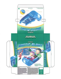 Packaging CAD Drawing for Davison Produced Product Invention Aviva Arctic Blast Packaging