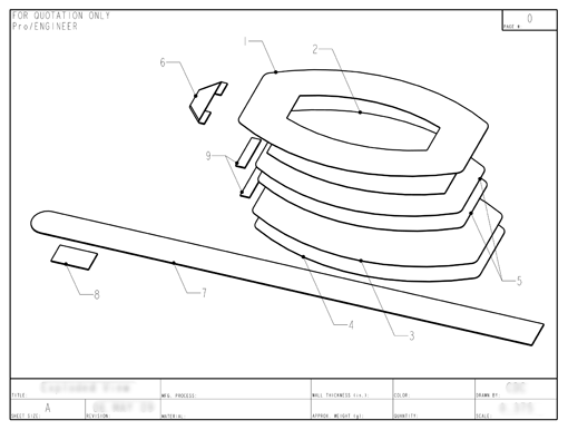 Product Engineering Drawings for Davison Produced Product Invention Therapod