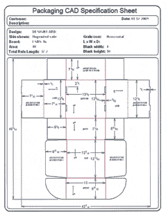 Packaging CAD Drawing for Davison Produced Product Invention Swing Magic