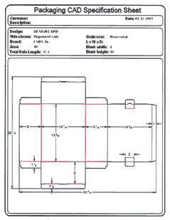 Packaging CAD Drawing for Davison Produced Product Invention Aviva Kiddie Ice Rink Packaging