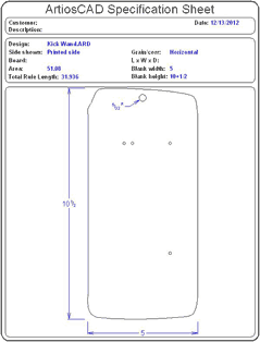 Packaging CAD Drawing for Davison Produced Product Invention Toys “R” US Pets Dangle Toy